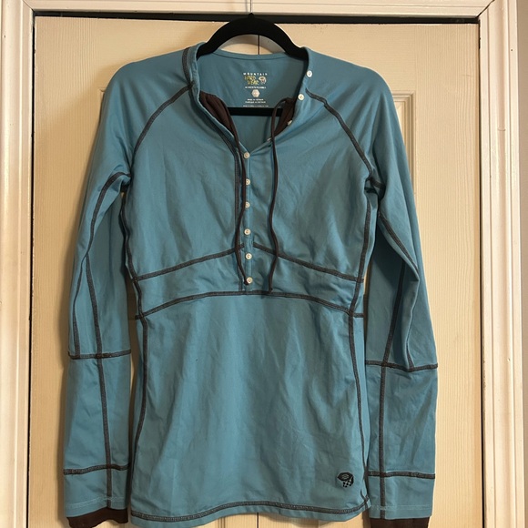 Mountain Hardwear Teal Women's Top - Picture 1 of 3